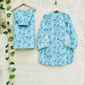 Turquoise Breeze - 2 pc stitched